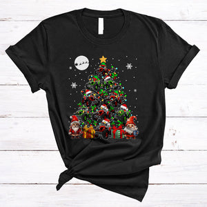 MacnyStore - Gnomes Tractor Christmas Tree, Awesome X-mas Tractor Driver Squad Team, Family Group T-Shirt