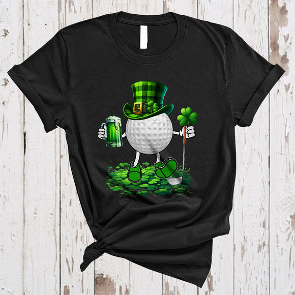 MacnyStore - Golf Drinking Beer, Awesome St. Patrick's Day Golf Sport Player Team, Drunker Group T-Shirt