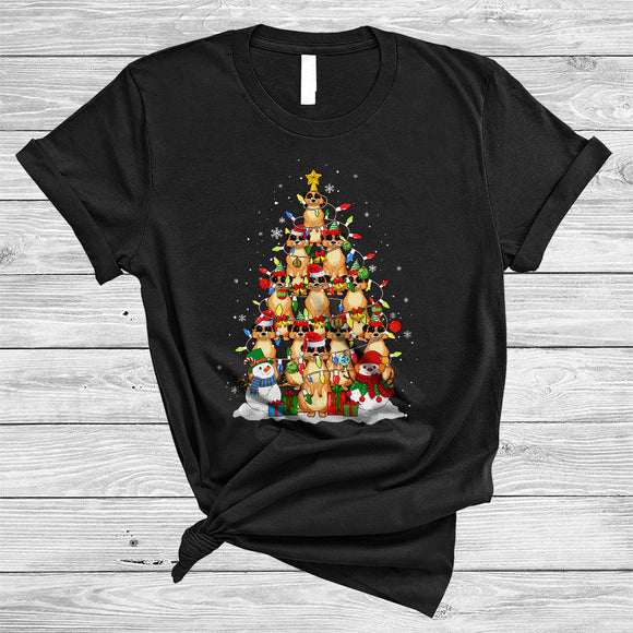 MacnyStore - Gopher Christmas Tree, Amazing Santa ELF Reindeer Gopher Animal Lover, Matching X-mas Group T-Shirt