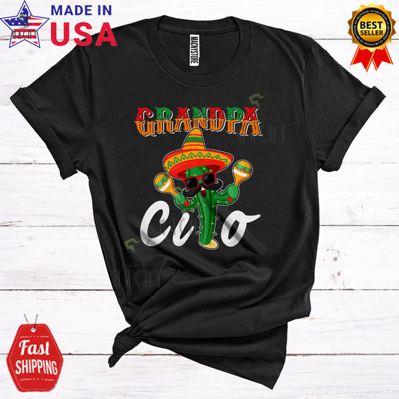 MacnyStore - Grandpacito Funny Cute Cinco De Mayo Father's Day Matching Mexican Father Family Lover T-Shirt