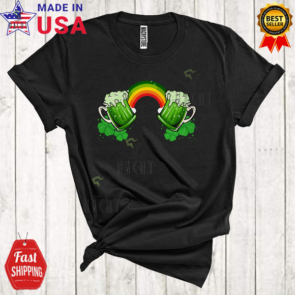 MacnyStore - Green Beer Boobs Cool Funny St. Patrick's Day Beer Drinking Drunker Shamrock Rainbow Lover T-Shirt