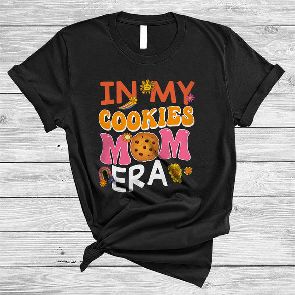 MacnyStore - Groovy In My Cookies Mom Era Joyful Mother's Day Flowers Mom Life Game Day Vibes Family T-Shirt