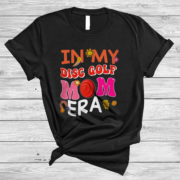 MacnyStore - Groovy In My Disc Golf Mom Era Joyful Mother's Day Flowers Mom Life Game Day Vibes Family T-Shirt