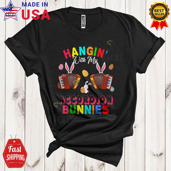 MacnyStore - Hangin' With My Accordion Bunnies Funny Cool Easter Musical Instruments Player Group T-Shirt