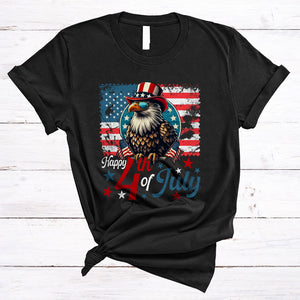 MacnyStore - Happy 4th Of July, Awesome Independence Day American Flag Eagle Fireworks, Patriotic Group T-Shirt