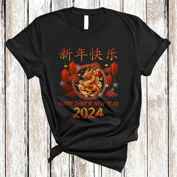 MacnyStore - Happy Chinese New Year 2024, Awesome Happy Lunar New Year Dragon Year, Family Group T-Shirt