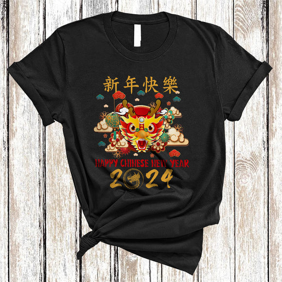 MacnyStore - Happy Chinese New Year 2024, Colorful Chinese New Year Dragon Year, Matching Family Group T-Shirt