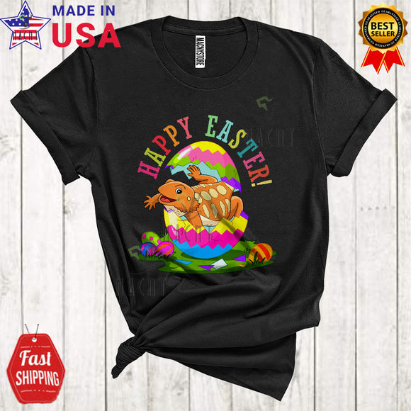 MacnyStore - Happy Easter Cute Cool Easter Day Bearded Dragon In Easter Egg Matching Egg Hunt Animal Lover T-Shirt