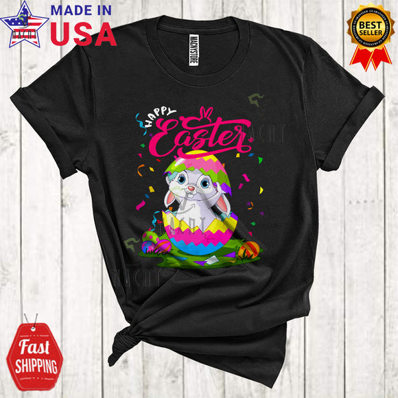 MacnyStore - Happy Easter Cute Cool Easter Day Bunny In Easter Egg Matching Egg Hunt Animal Lover T-Shirt