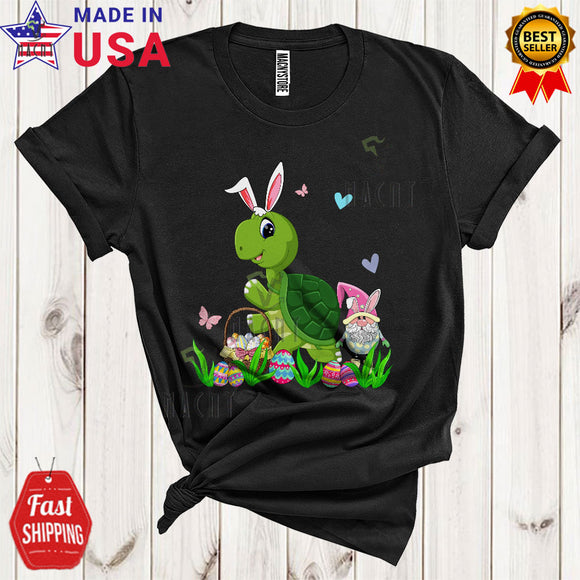 MacnyStore - Happy Easter Cute Cool Easter Day Bunny Turtle Gnome Easter Egg Basket Wild Animal Lover T-Shirt
