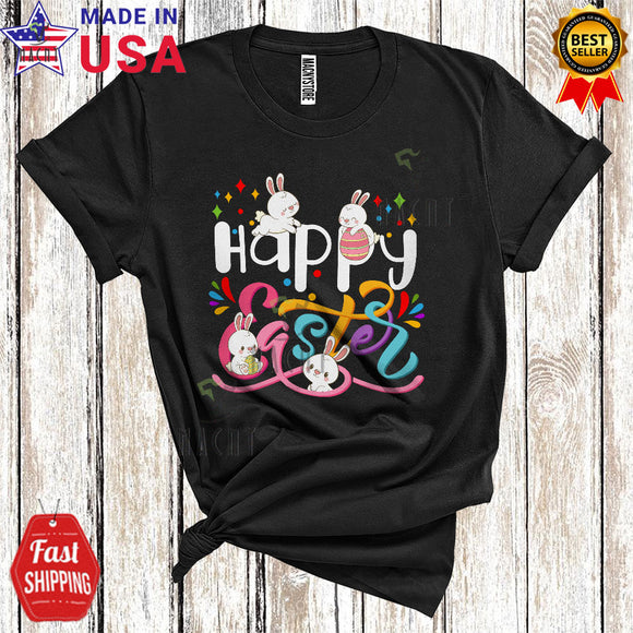 MacnyStore - Happy Easter Cute Funny Easter Day Bunny Hunting Easter Eggs Lover Matching Family Group T-Shirt