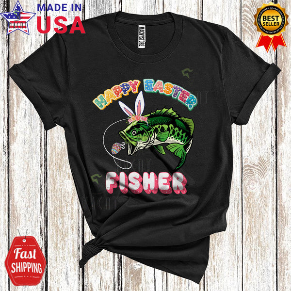 MacnyStore - Happy Easter Fisher Cute Cool Easter Day Bunny Ears Fish  Fishing Fisher Lover T-Shirt – Macnystore