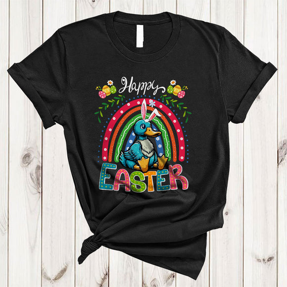MacnyStore - Happy Easter, Amazing Easter Day Bunny Duck Lover, Rainbow Matching Egg Hunt Group T-Shirt