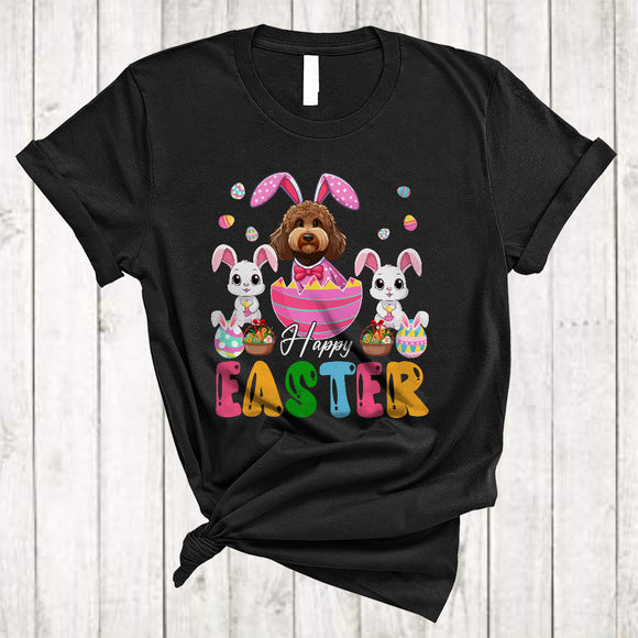 MacnyStore - Happy Easter, Awesome Easter Day Bunny Sproodle In Easter Egg, Matching Family Group T-Shirt