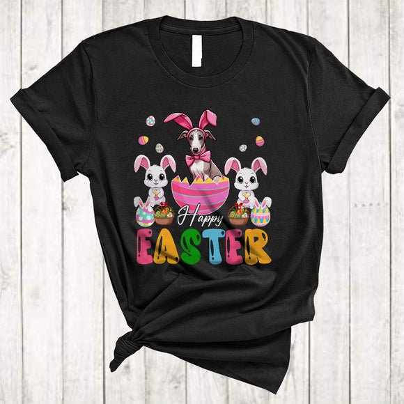 MacnyStore - Happy Easter, Awesome Easter Day Bunny Whippet In Easter Egg, Matching Family Group T-Shirt