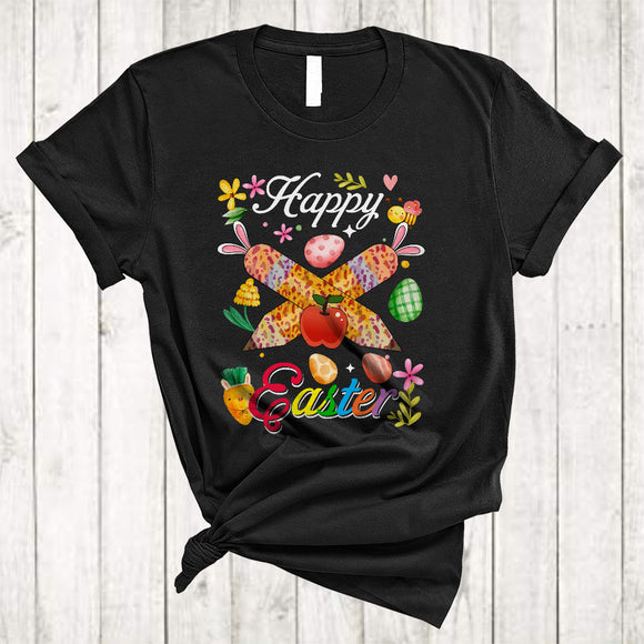MacnyStore - Happy Easter, Colorful Easter Day Teacher Tools Bunny Leopard, Matching Teacher Group T-Shirt