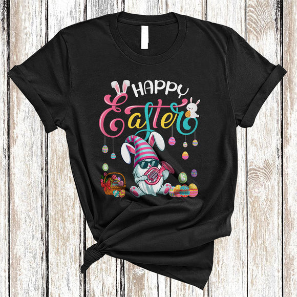 MacnyStore - Happy Easter, Joyful Easter Day Bunny Gnome Playing Tuba, Musical Instruments Player Group T-Shirt