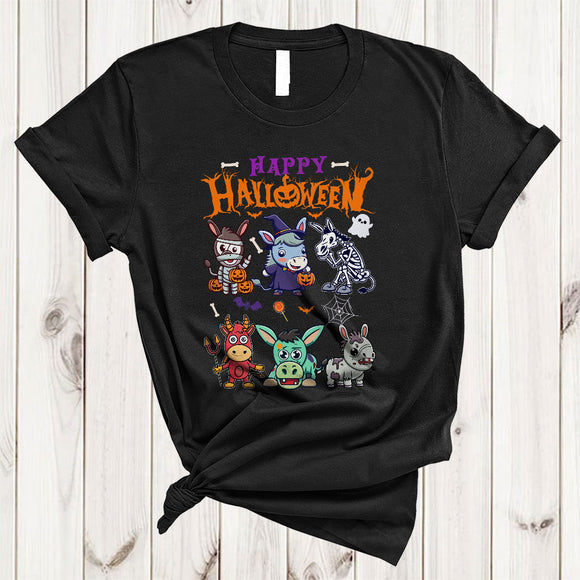 MacnyStore - Happy Halloween Funny Horror Zombie Mummy Witch Donkey Collection Farmer Farm T-Shirt