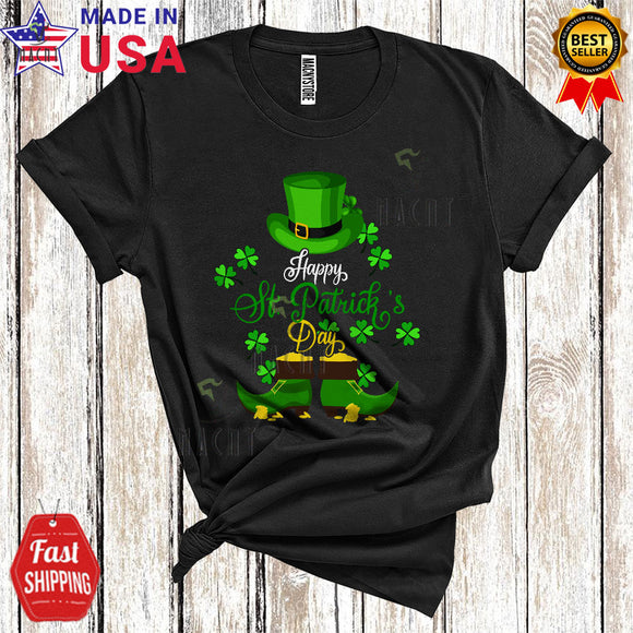 MacnyStore - Happy St. Patrick's Day Cute Cool St. Patrick's Day Shamrocks Leprechaun Lover Matching Family Group T-Shirt