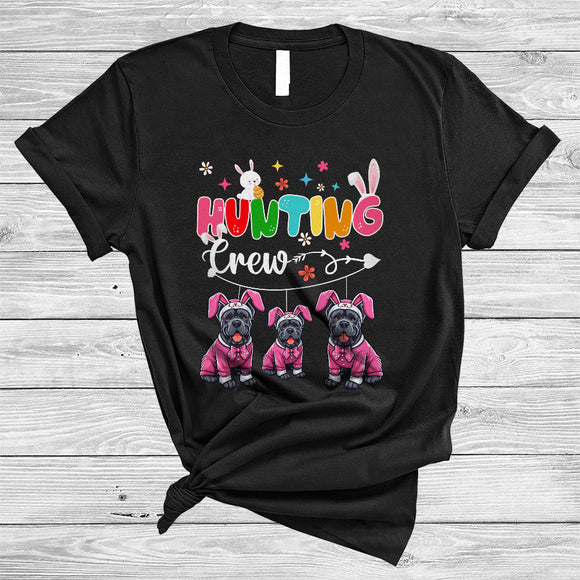 MacnyStore - Hunting Crew, Adorable Easter Day Three Bunny Cane Corso Hunting Easter Eggs, Animal Lover T-Shirt