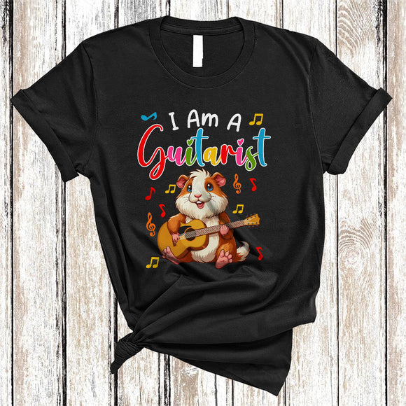 MacnyStore - I Am A Guitarist, Joyful Music Guinea Pig Playing Guitar Guitarist Lover, Matching Animal Group T-Shirt
