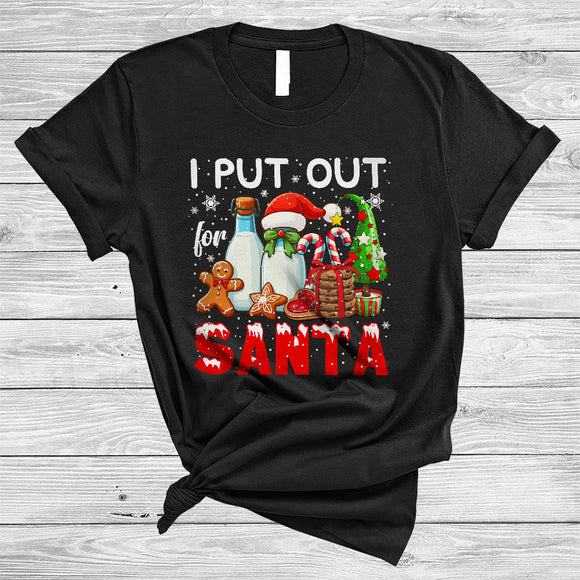MacnyStore - I Put Out For Santa, Humorous Christmas Milk Cookies Lover, Matching Family Group T-Shirt