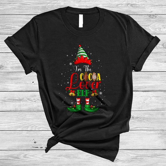 MacnyStore - I'm Cocoa Lover ELF, Humorous Christmas Naughty ELF Cocoa Lover, Matching X-mas Drinking T-Shirt