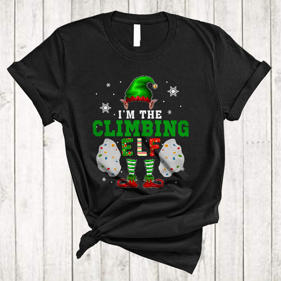 MacnyStore - I'm The Climbing ELF, Awesome Christmas ELF Climber Lover, Matching X-mas Family Group T-Shirt