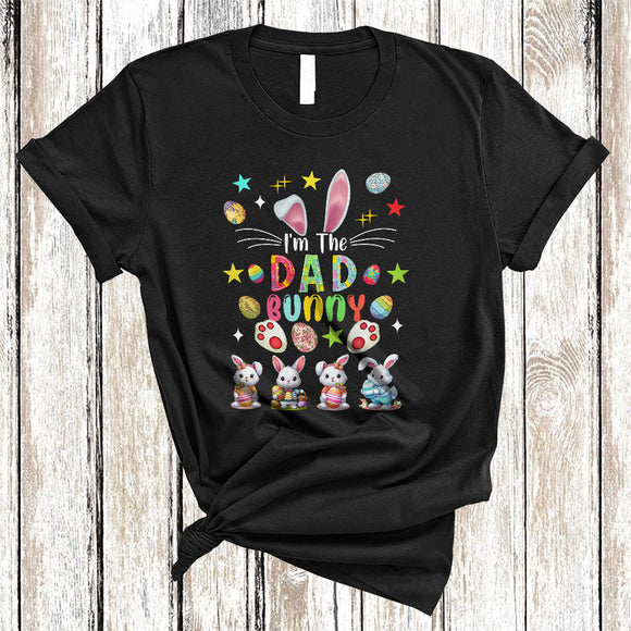 MacnyStore - I'm The Dad Bunny, Amazing Easter Day Bunny Lover, Easter Egg Hunt Family Group T-Shirt