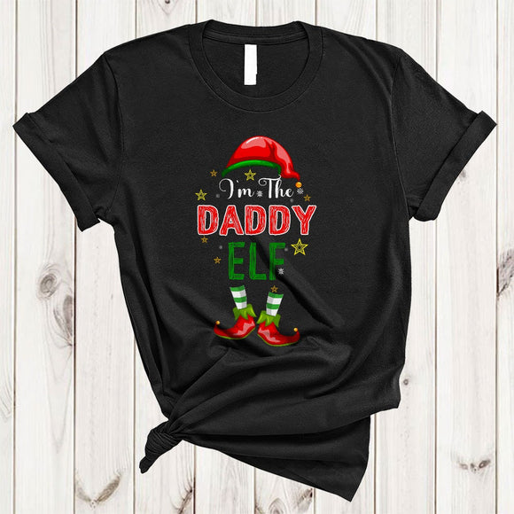 MacnyStore - I'm The Daddy ELF, Lovely Merry Christmas ELF Shoes Hat, Matching Family X-mas Group T-Shirt