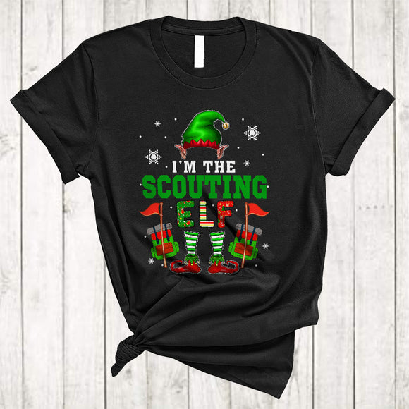 MacnyStore - I'm The Scouting ELF, Awesome Christmas ELF Scouting Lover, Matching X-mas Family Group T-Shirt