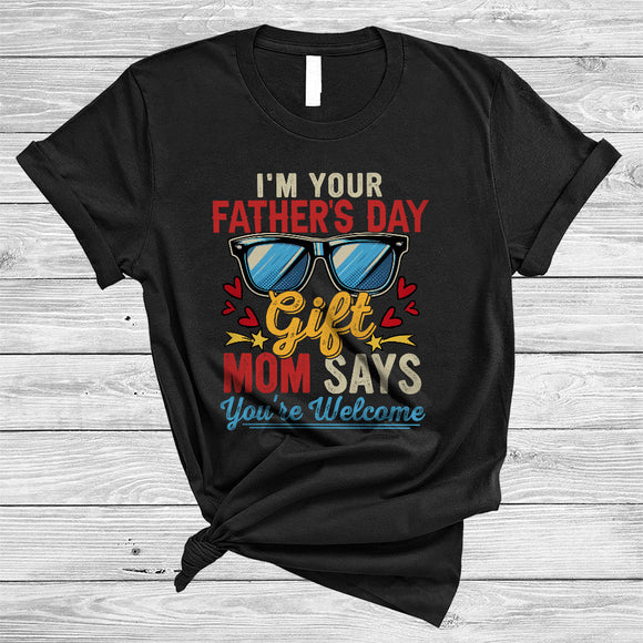 MacnyStore - I'm Your Father's Day Gift, Humorous Vintage Father's Day Sunglasses, Family Lover T-Shirt