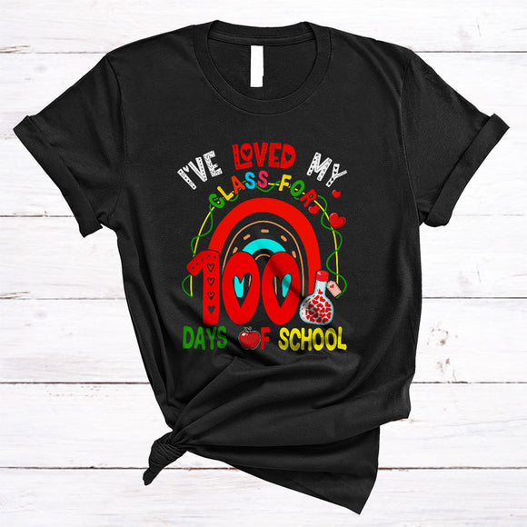 MacnyStore - I've Loved My Class For 100 Days Of School, Wonderful Rainbow, Assistant Teacher Lover T-Shirt