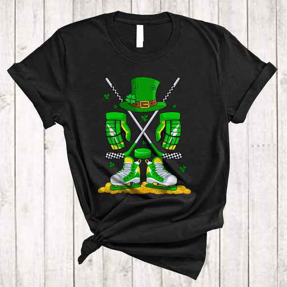 MacnyStore - Ice Hockey Equipment, Wonderful St. Patrick's Day Hockey Player, Shamrock Matching Sport Team T-Shirt