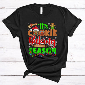 MacnyStore - It's Christmas Cookie Baking Season, Cute Colorful Christmas Lights Baker, Family X-mas Group T-Shirt