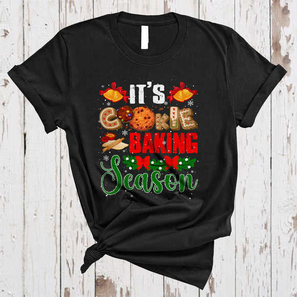 MacnyStore - It's Cookie Baking Season, Joyful Merry Christmas Cookie Baking, X-mas Snow Baker Lover T-Shirt