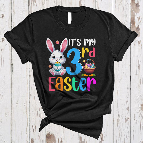 MacnyStore - It's My 3rd Easter, Lovely Easter Day Birthday Bunny Lover, Matching Egg Hunt Family Group T-Shirt