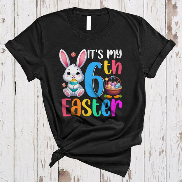 MacnyStore - It's My 6th Easter, Lovely Easter Day Birthday Bunny Lover, Matching Egg Hunt Family Group T-Shirt