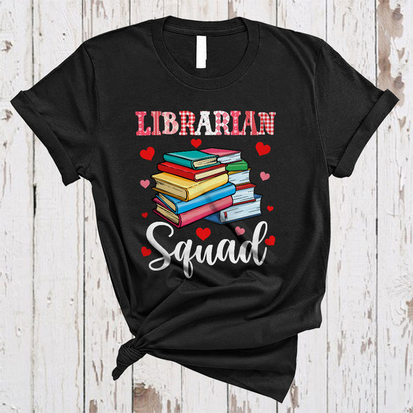 MacnyStore - Librarian Squad, Lovely Valentine's Day Librarian Tools, Valentine Hearts Matching Family Group T-Shirt