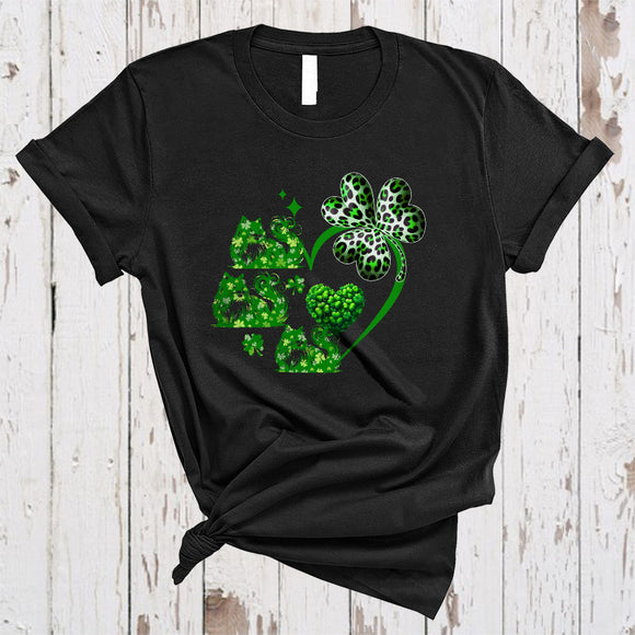 MacnyStore - Lucky Ragdoll Cat Shamrock Heart Shape, Lovely St. Patrick's Day Leopard Shamrock, Irish Group T-Shirt