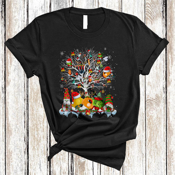 MacnyStore - Lunch Lady On Christmas Tree, Amazing Christmas Lunch Lady Lover, Matching Family X-mas T-Shirt