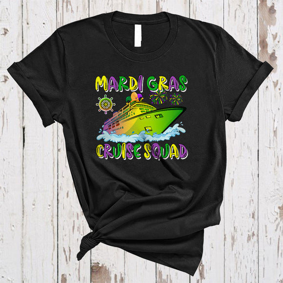 MacnyStore - Mardi Gras Cruise Squad, Joyful Mardi Gras Cruise Ship Lover, Matching Trip Family Friends Group T-Shirt