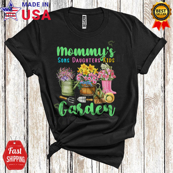MacnyStore - Mommy's Garden Cool Funny Mother's Day Family Flowers Floral Gardens Farmer Lover T-Shirt