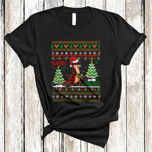 MacnyStore - Muskrat Squad, Colorful Cute Christmas Group Sweater Muskrat, X-mas Santa Muskrat Animal Lover T-Shirt