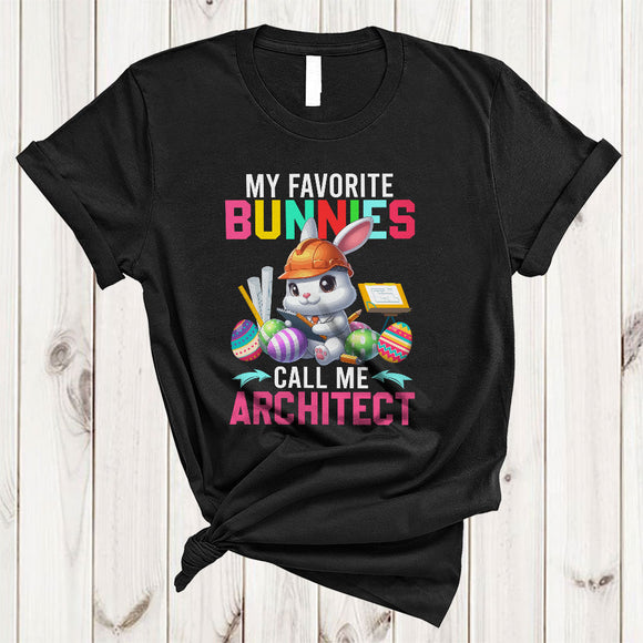 MacnyStore - My Favorite Bunnies Call Me Architect, Amazing Easter Bunny Architect Group, Egg Hunting T-Shirt