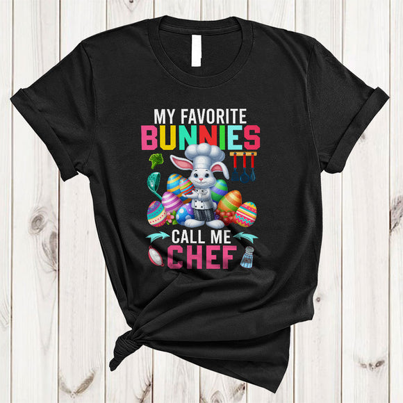 MacnyStore - My Favorite Bunnies Call Me Chef, Amazing Easter Bunny Chef Group, Egg Hunting T-Shirt