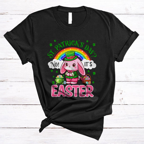 MacnyStore - Not St. Patrick's Day It's Easter, Adorable Easter Day Bunny Lover, Rainbow Egg Hunt Group T-Shirt