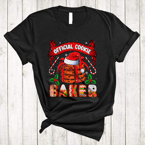 MacnyStore - Official Cookie Baker, Wonderful Merry Christmas Santa Cookie Lover, Baker Family Group T-Shirt