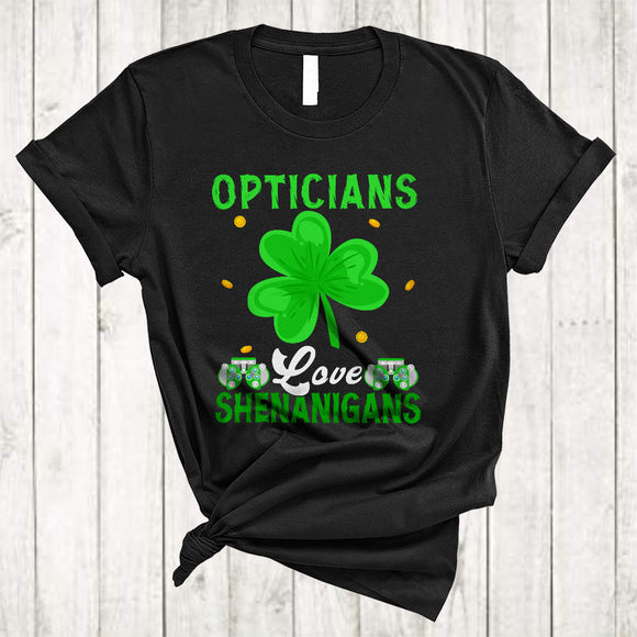 MacnyStore - Optician Love Shenanigans, Amazing St. Patrick's Day Irish Lucky Shamrock, Family Group T-Shirt