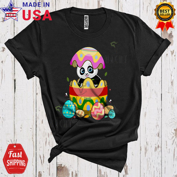 MacnyStore - Panda In Easter Egg Cool Funny Easter Day Matching Wild Animal Easter Egg Hunt Lover T-Shirt